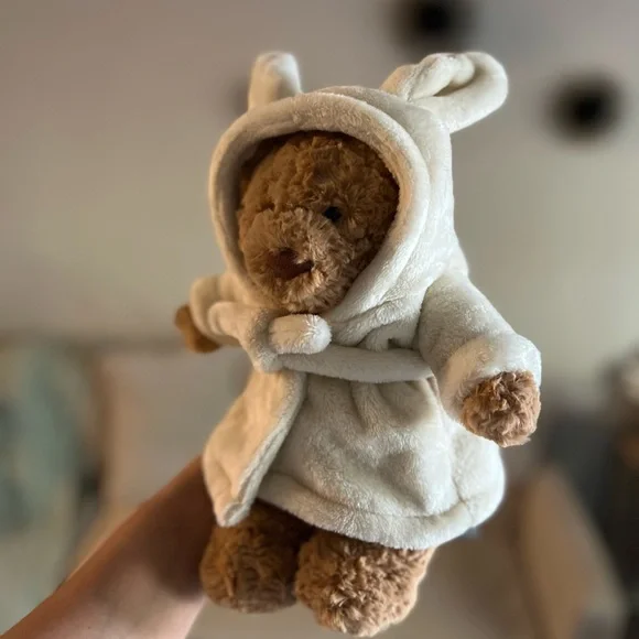 Jellycat Bathrobe Bartholomew Bear - Authentic & NWT! - Picture 3 of 6